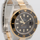 2022 PAPERS Rolex Sea-Dweller 43mm BLACK Two-Tone 18K Gold Steel 126603 BOX