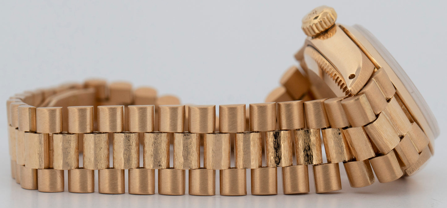 Rolex Oyster Perpetual PRESIDENT 18K Yellow Gold Bark 24mm 6718 Watch