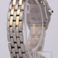 Ladies Cartier Panthere TWO ROW 18K Gold Steel Ivory 22mm Quartz Watch 166921