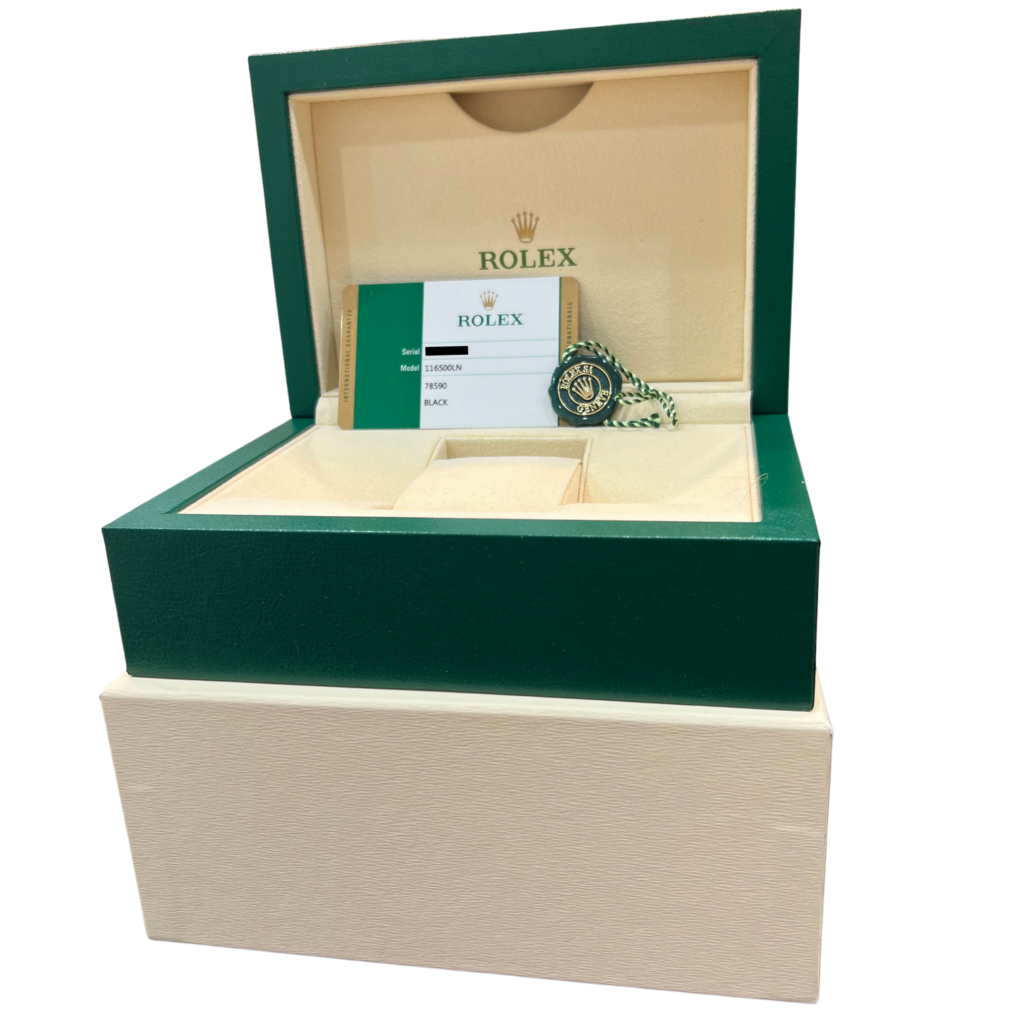 PAPERS Rolex Daytona Cosmograph Black Ceramic Stainless Steel 40mm 116500 LN BOX