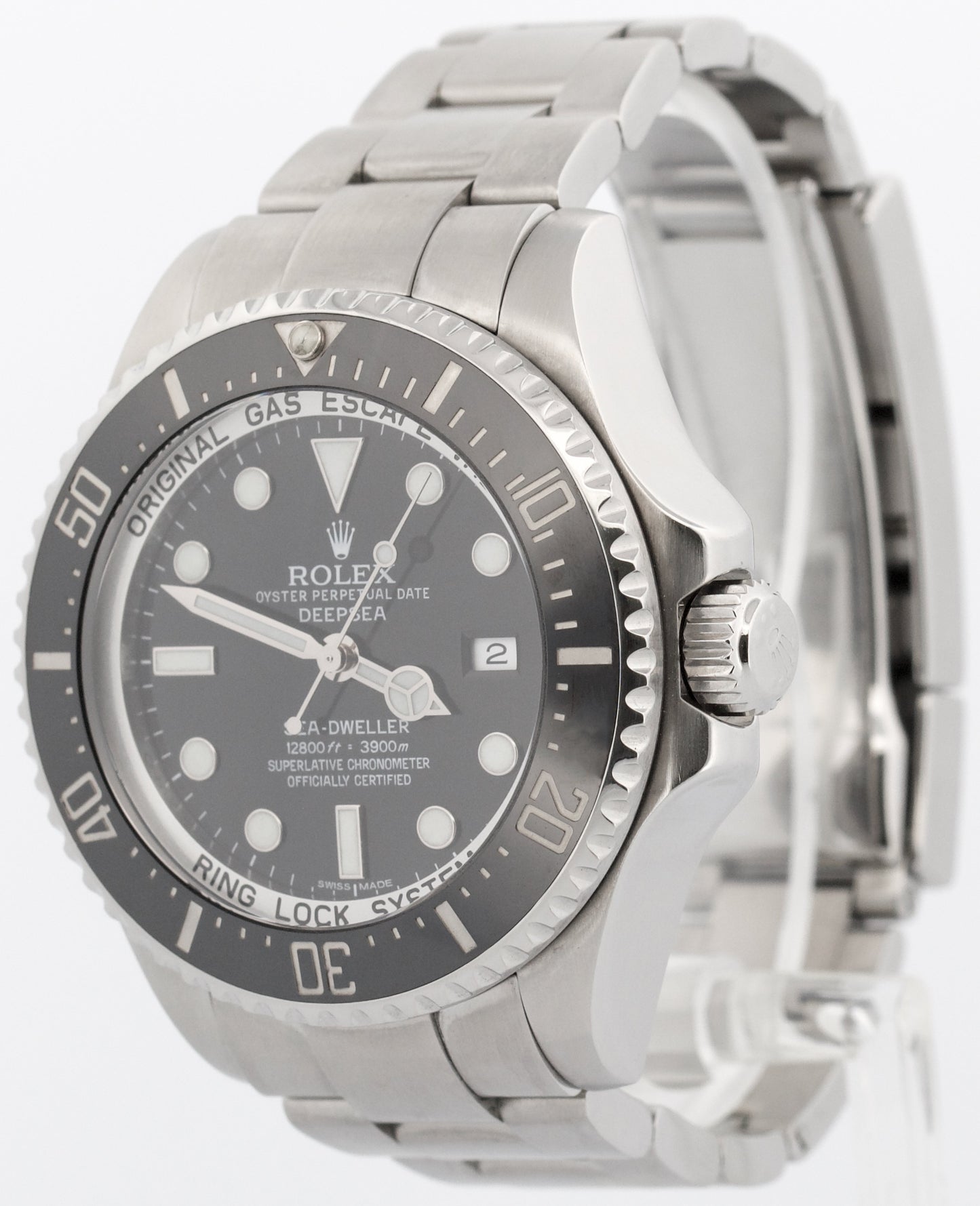 PAPERS Rolex Sea-Dweller Deepsea 116660 BLACK 44mm Ceramic Steel Dive Watch BOX