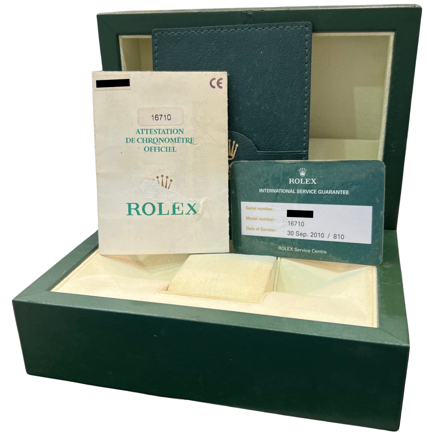 PAPERS Rolex GMT-Master II PEPSI Blue Stainless Steel Date 16710 Watch BOX