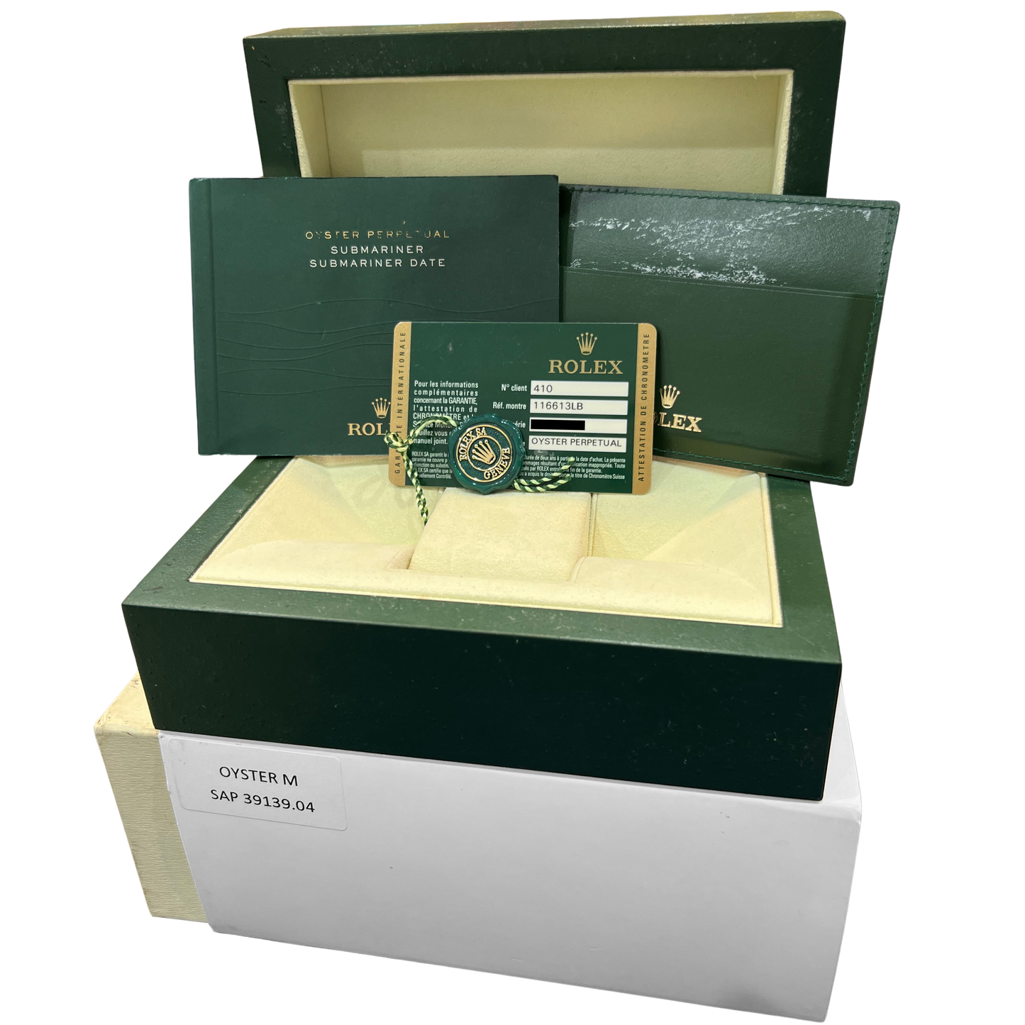 PAPERS Rolex Submariner Date BLUE Two-Tone 18K Gold Steel 40mm 116613 LB BOX