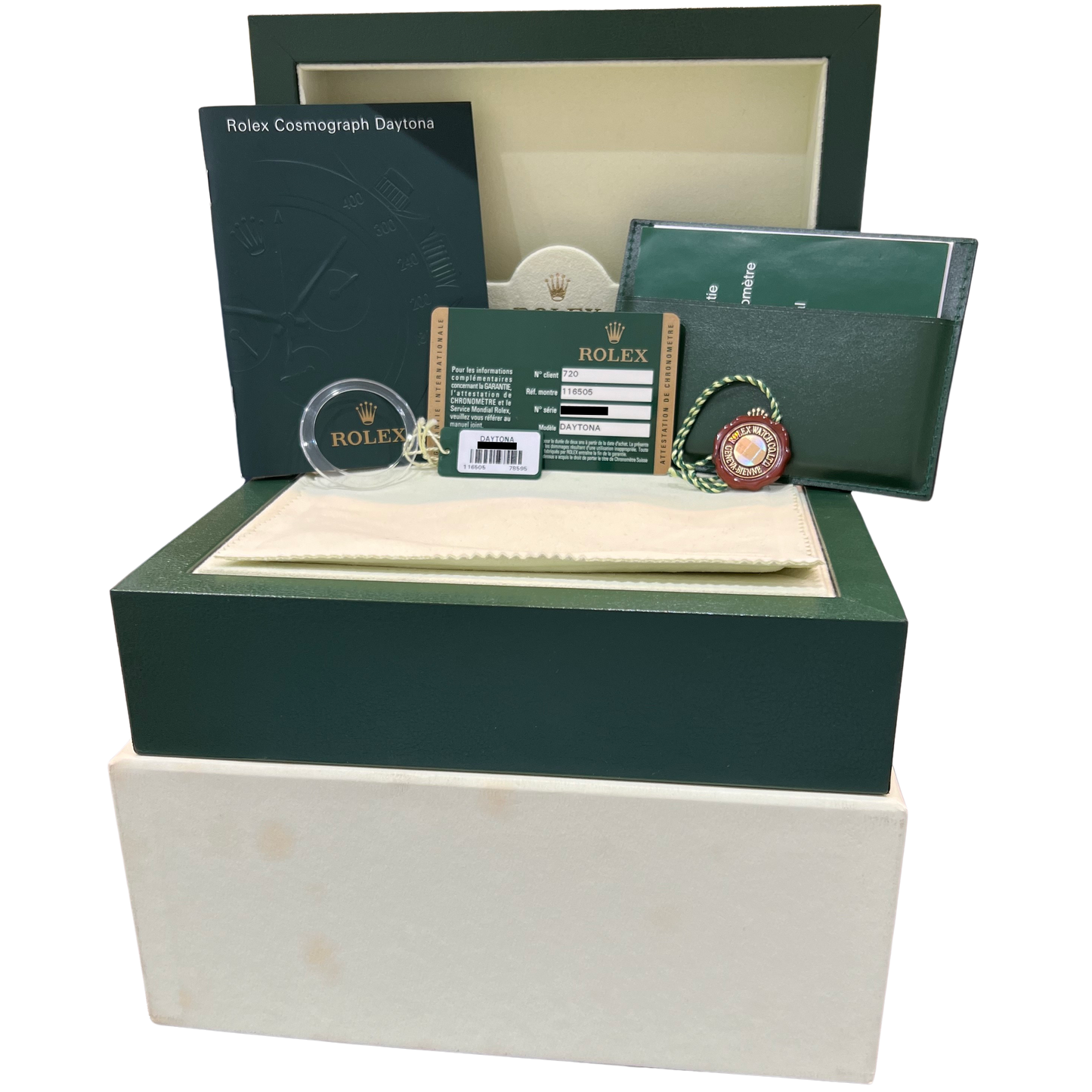 PAPERS Rolex Daytona SUNDUST 40mm 18K Rose Gold Watch Chronograph 116505 BOX