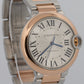 PAPERS Ladies Cartier Ballon Bleu 18K Gold Steel Automatic 36mm 4406 W2BB0033