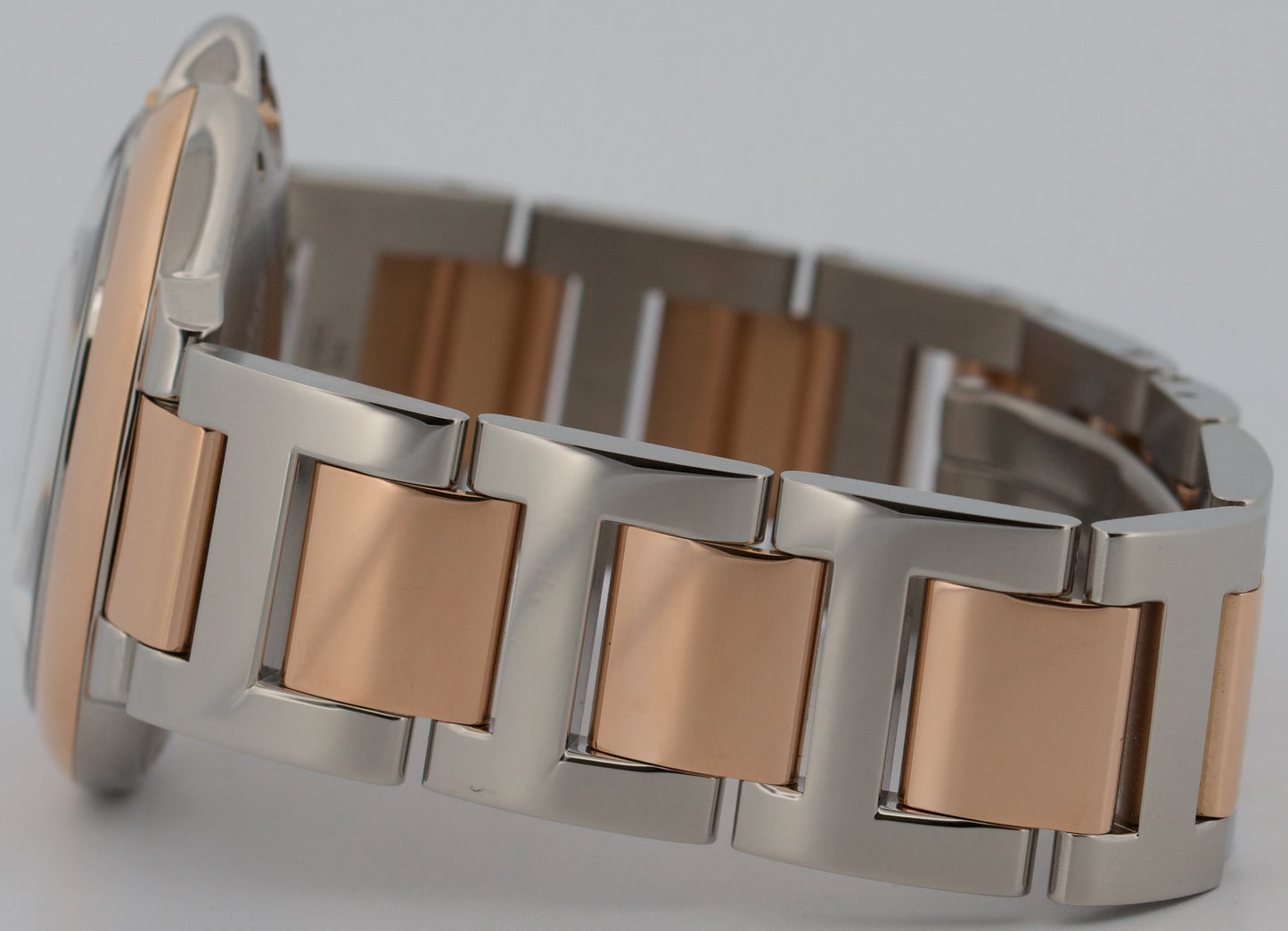 PAPERS Ladies Cartier Ballon Bleu 18K Gold Steel Automatic 36mm 4406 W2BB0033