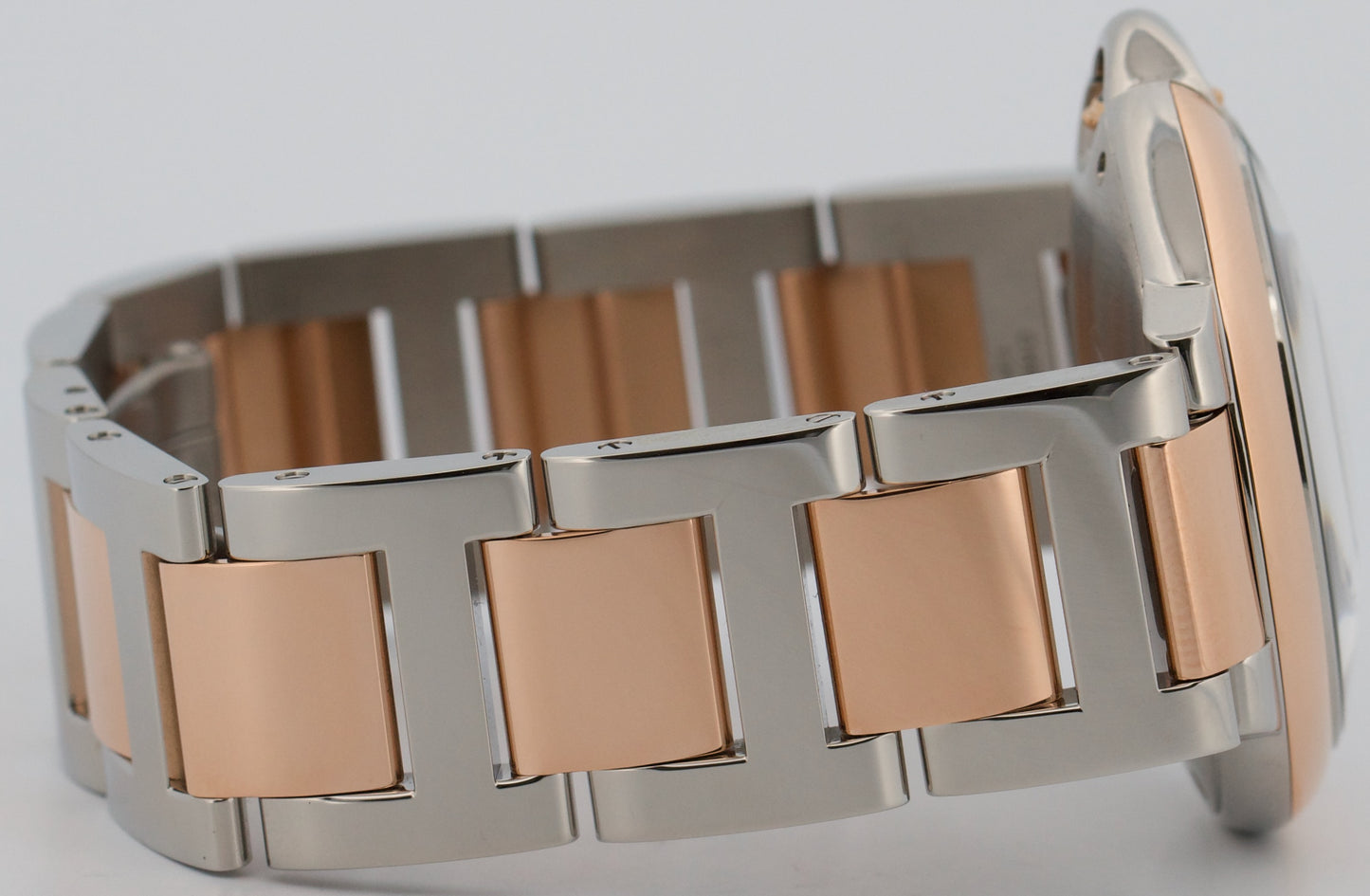 PAPERS Ladies Cartier Ballon Bleu 18K Gold Steel Automatic 36mm 4406 W2BB0033