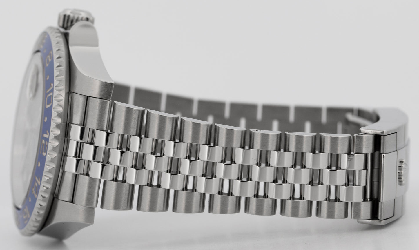 2023 PAPERS Rolex GMT-Master II Batman Blue Black 40mm 126710 BLNR Watch BOX