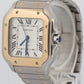 2022 PAPERS Cartier Santos 35mm Steel 18K Yellow Gold W2SA0016 4075 Watch BOX