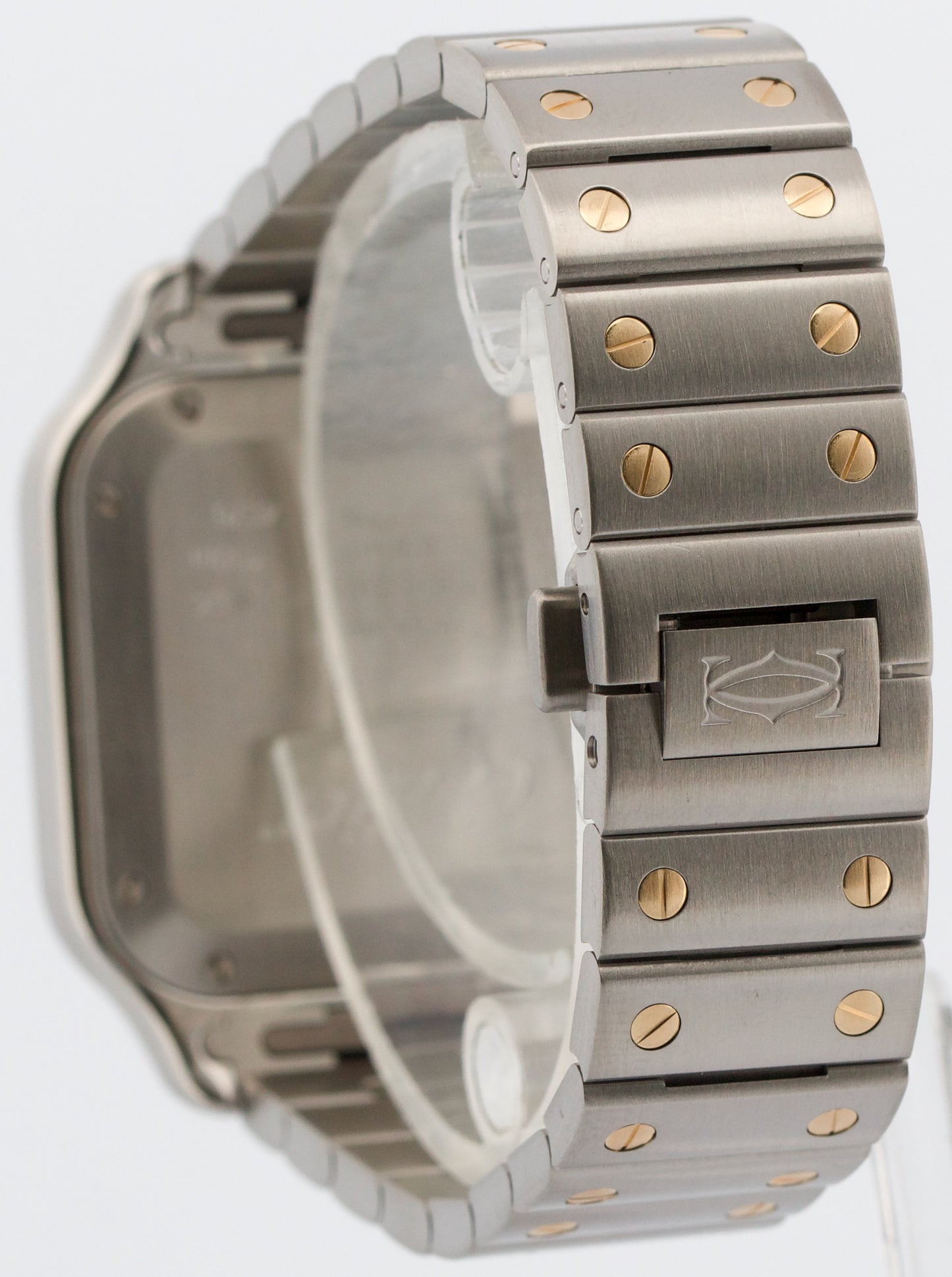 2022 PAPERS Cartier Santos 35mm Steel 18K Yellow Gold W2SA0016 4075 Watch BOX