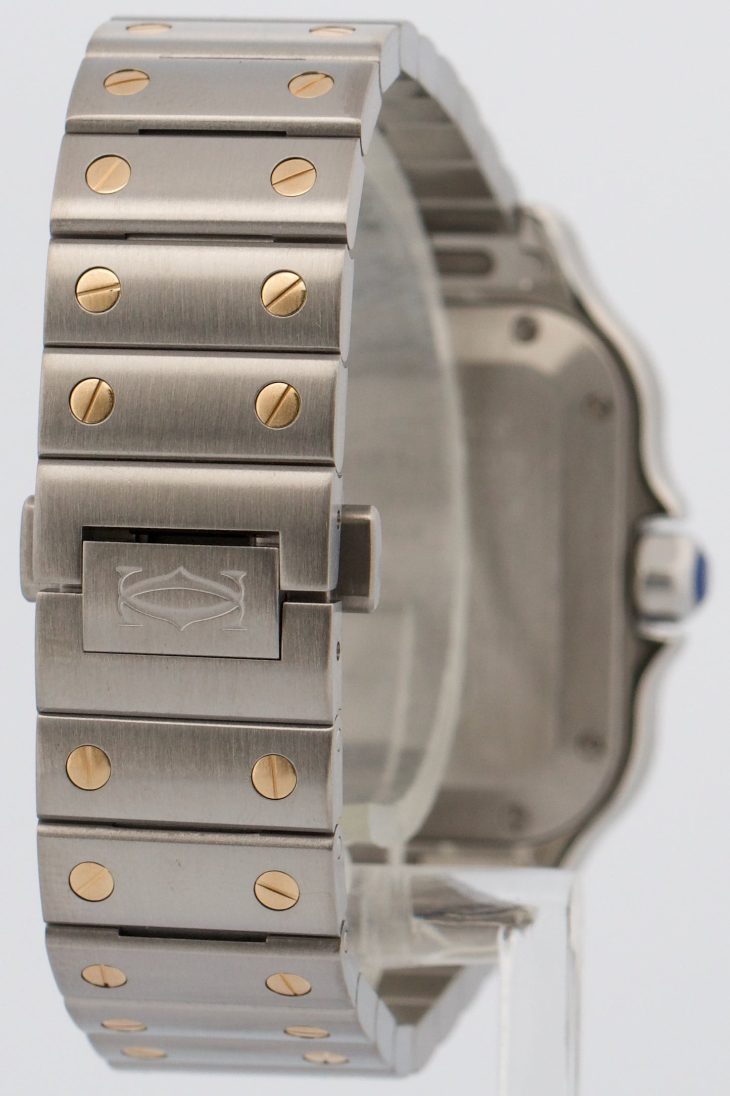 2022 PAPERS Cartier Santos 35mm Steel 18K Yellow Gold W2SA0016 4075 Watch BOX