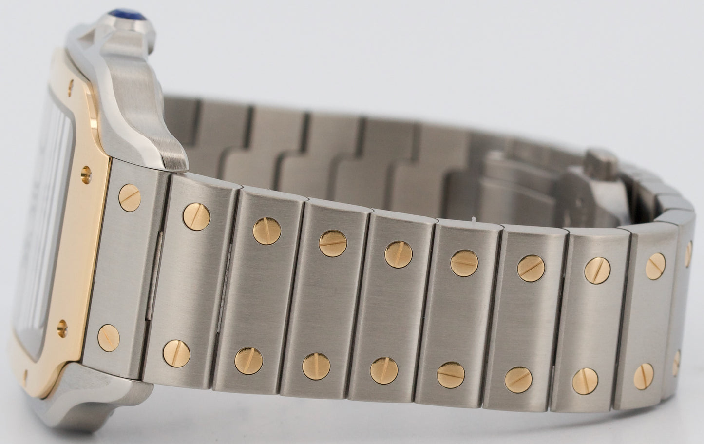 2022 PAPERS Cartier Santos 35mm Steel 18K Yellow Gold W2SA0016 4075 Watch BOX