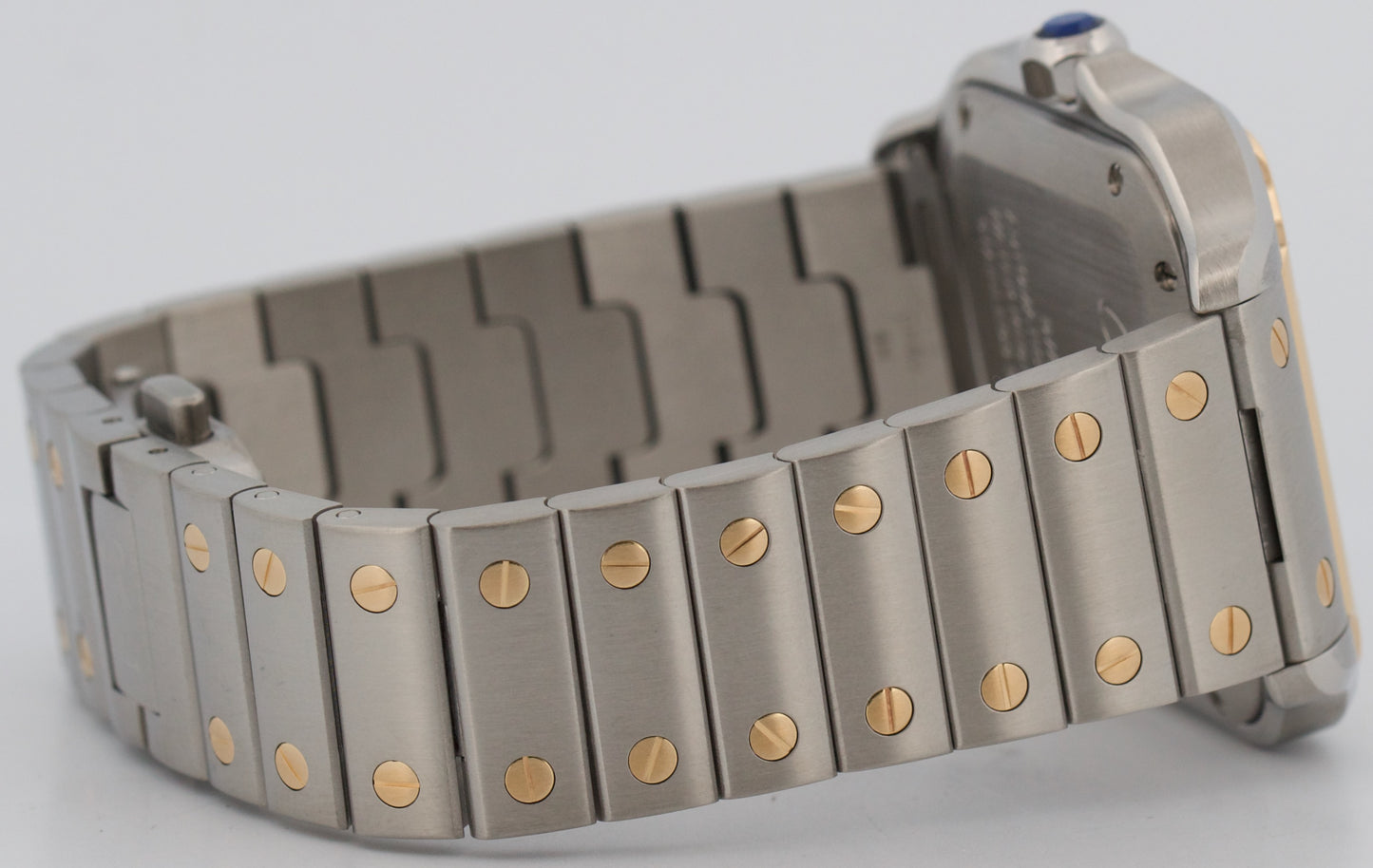 2022 PAPERS Cartier Santos 35mm Steel 18K Yellow Gold W2SA0016 4075 Watch BOX