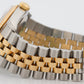Rolex DateJust 36mm JUBILEE IVORY ARABIC 18K Yellow Gold Steel 16233 Watch