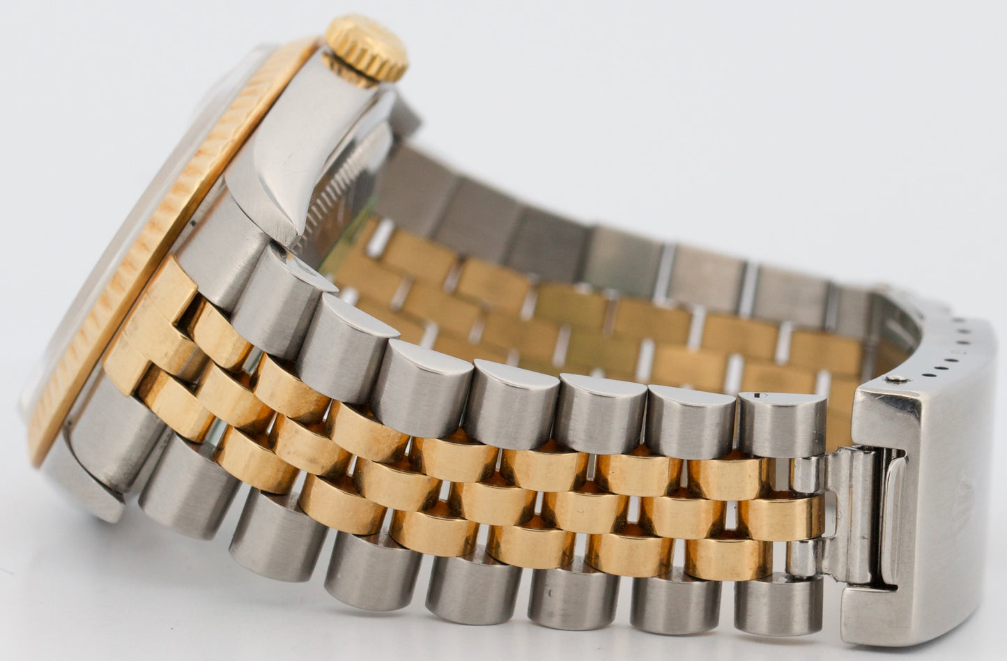 Rolex DateJust 36mm JUBILEE IVORY ARABIC 18K Yellow Gold Steel 16233 Watch