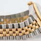 Rolex DateJust 36mm JUBILEE IVORY ARABIC 18K Yellow Gold Steel 16233 Watch