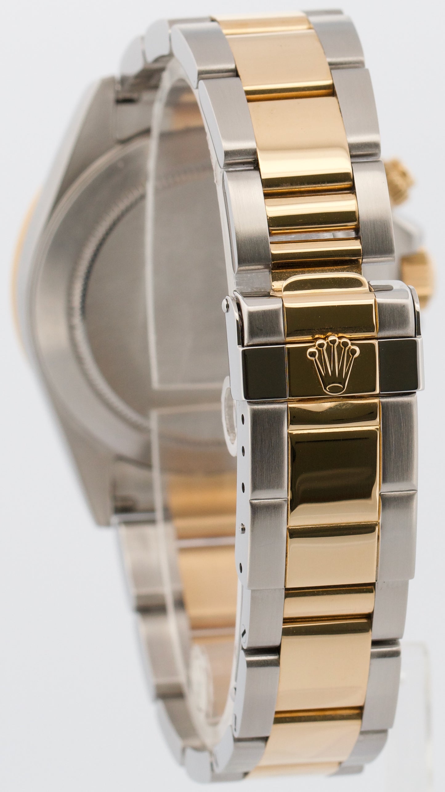 1999 Rolex Daytona Cosmograph BLACK DIAMOND 18K Gold Stainless Steel Watch 16523