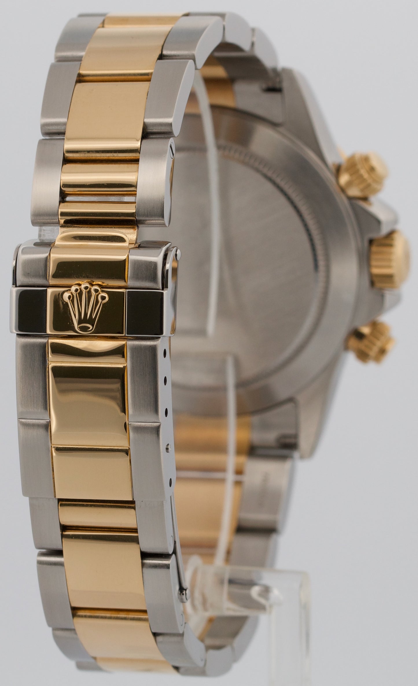 1999 Rolex Daytona Cosmograph BLACK DIAMOND 18K Gold Stainless Steel Watch 16523