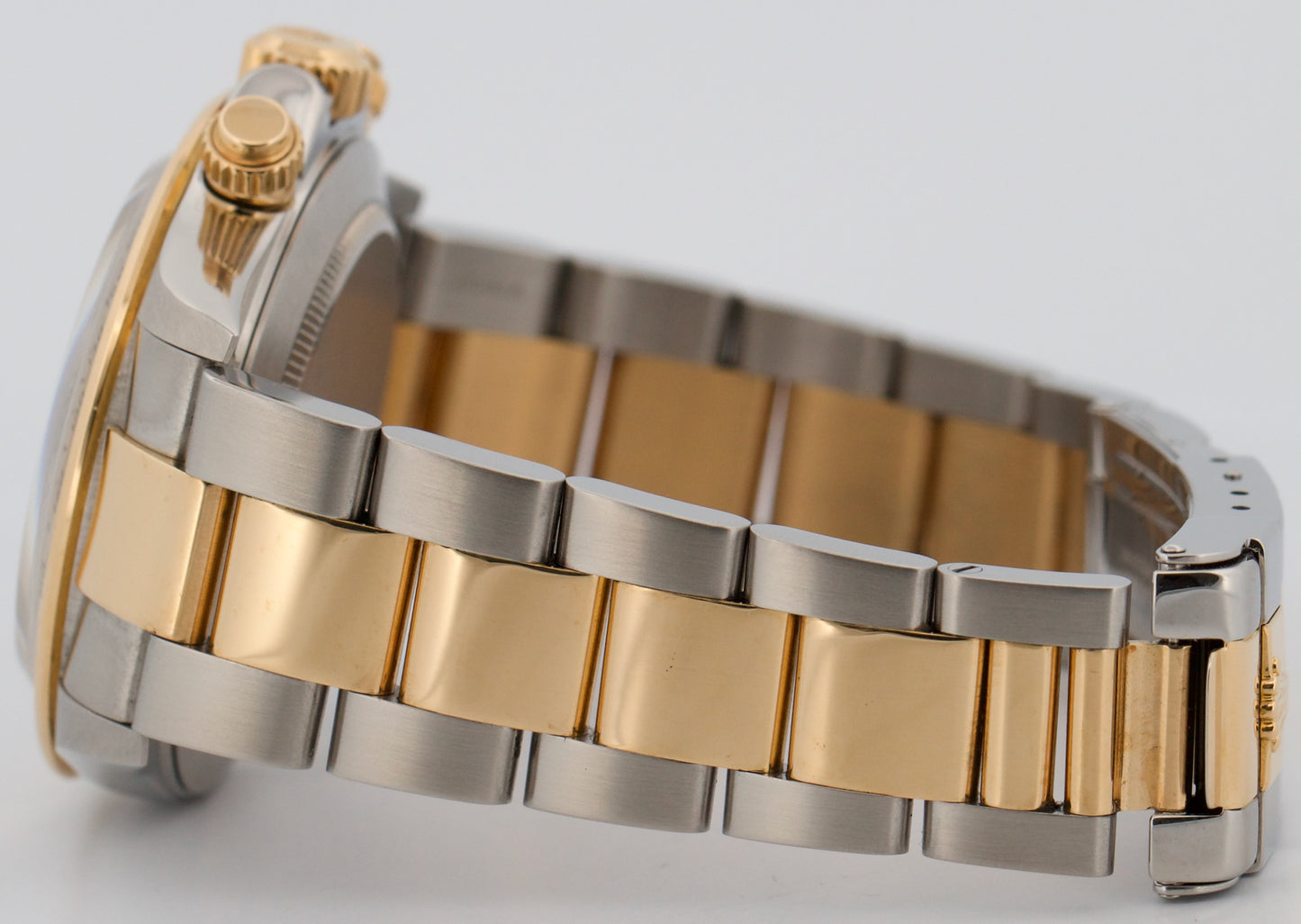 1999 Rolex Daytona Cosmograph BLACK DIAMOND 18K Gold Stainless Steel Watch 16523