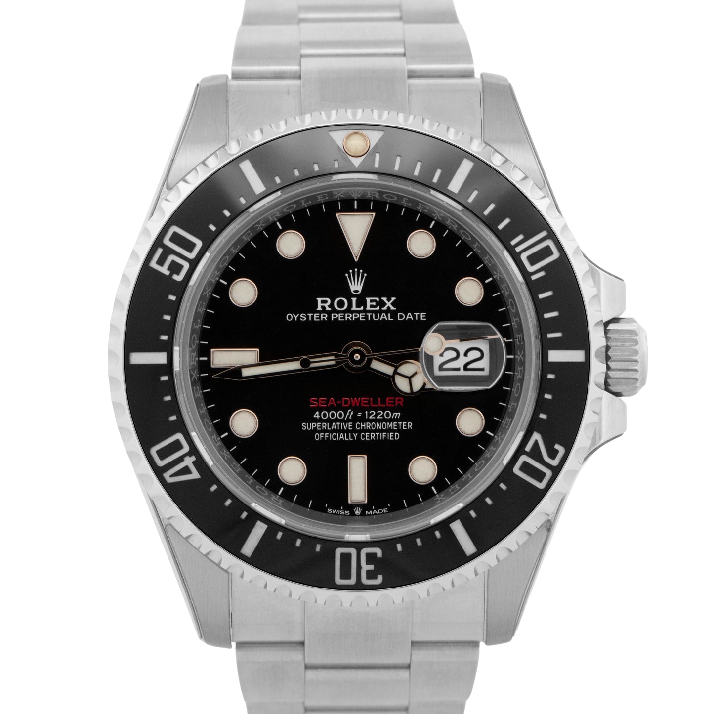 PAPERS Rolex Sea-Dweller 50th-Anniversary BLACK Red 43mm MK2 126600 Watch BOX