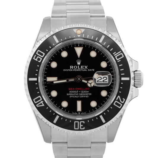 PAPERS Rolex Sea-Dweller 50th-Anniversary BLACK Red 43mm MK2 126600 Watch BOX