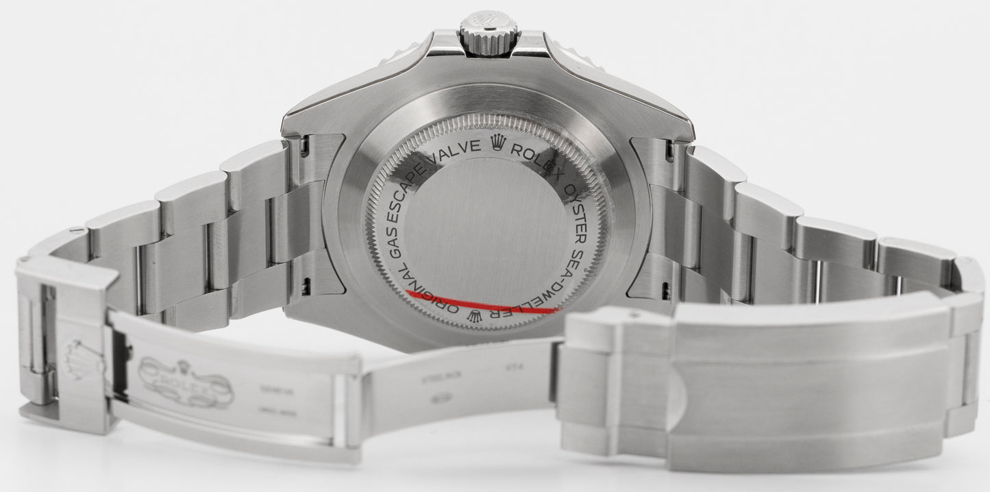 PAPERS Rolex Sea-Dweller 50th-Anniversary BLACK Red 43mm MK2 126600 Watch BOX