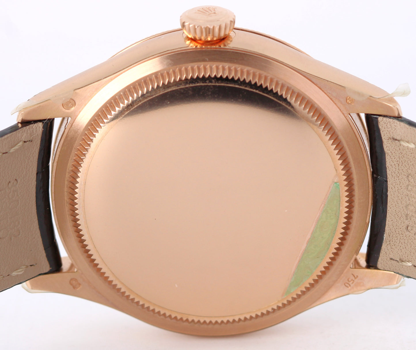 NOS STICKERED Rolex Cellini PAPERS 18k Rose Gold White 39mm 50505 Watch BOX