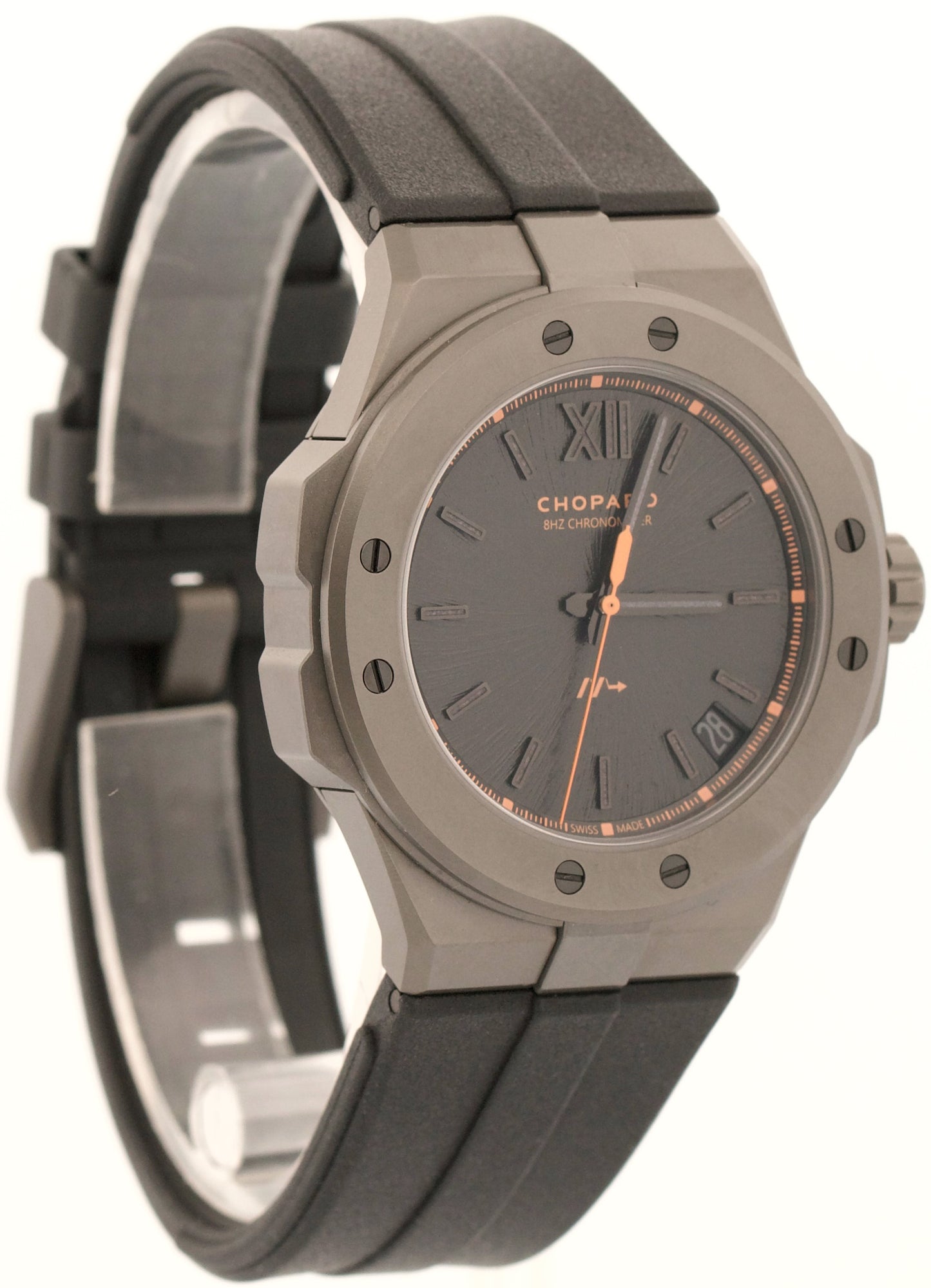 NEW 2026 PAPERS Chopard Alpine Eagle Rubber Black TITANIUM 41mm 298600-3028 BOX