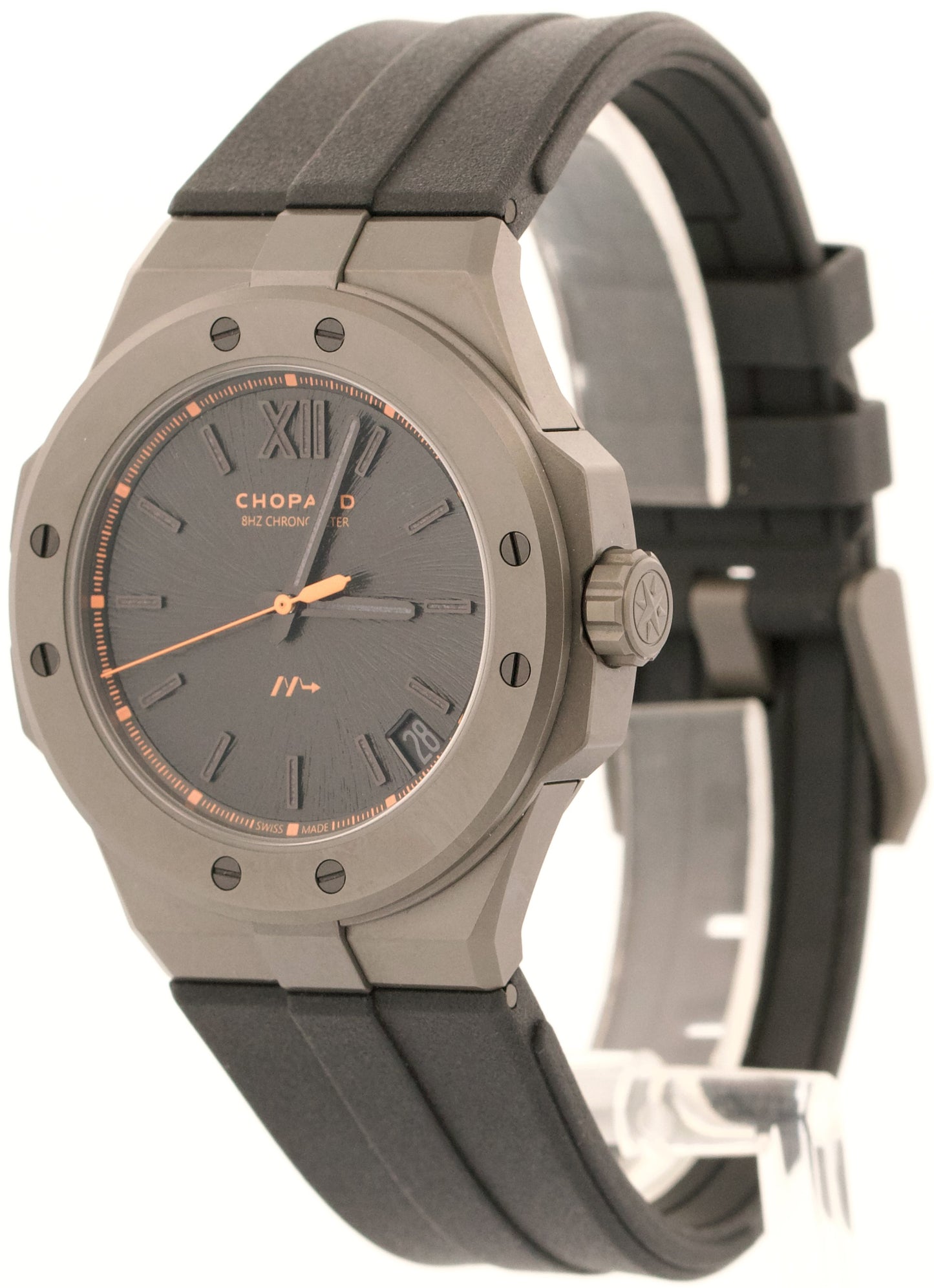 NEW 2026 PAPERS Chopard Alpine Eagle Rubber Black TITANIUM 41mm 298600-3028 BOX