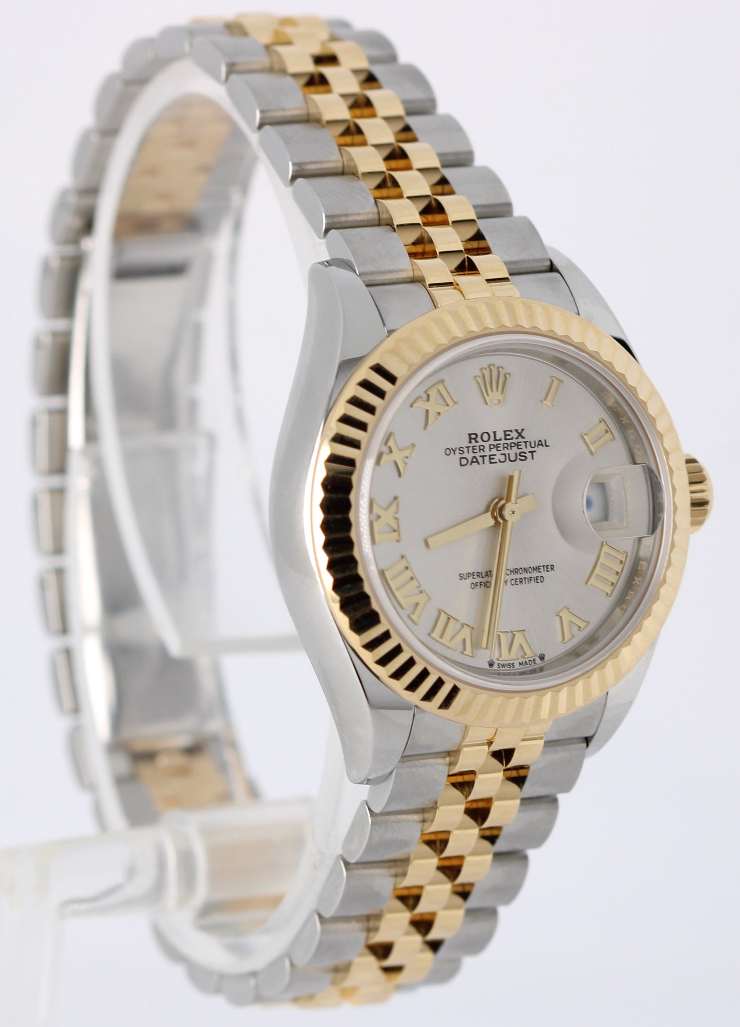 2023 PAPERS Rolex DateJust Two-Tone 18K Silver 28mm Jubilee 279173 Watch BOX