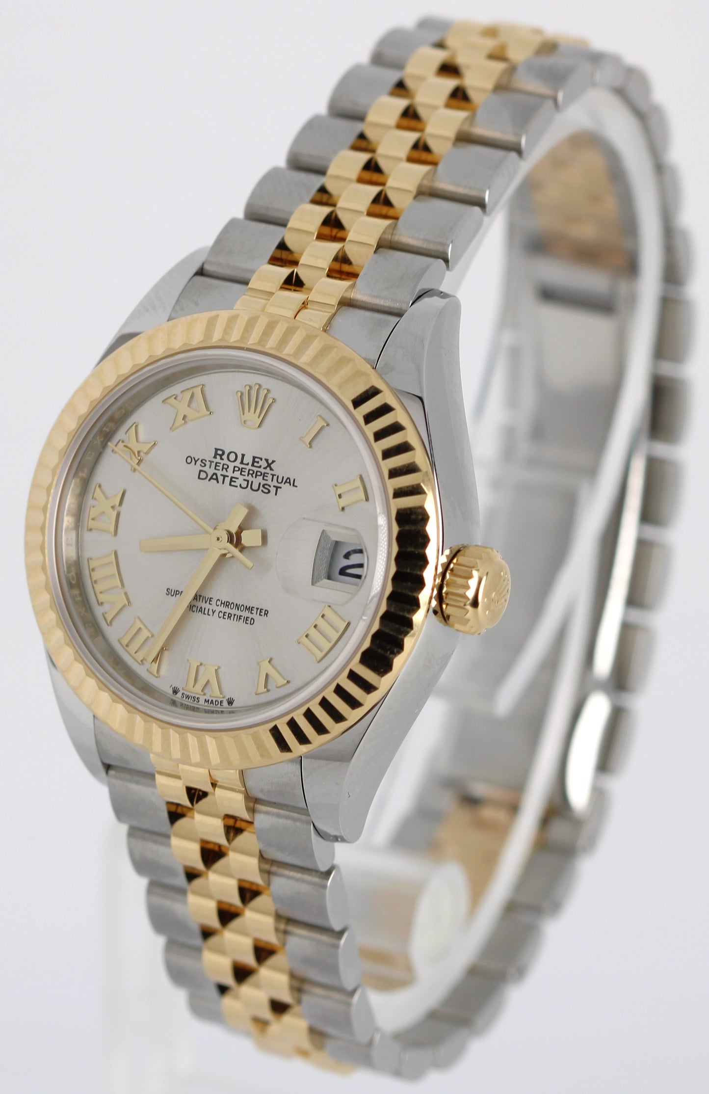 2023 PAPERS Rolex DateJust Two-Tone 18K Silver 28mm Jubilee 279173 Watch BOX