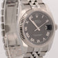 2019 PAPERS Rolex DateJust 36mm BLACK ROMAN 18K Gold Steel JUBILEE 116234 BOX