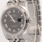 2019 PAPERS Rolex DateJust 36mm BLACK ROMAN 18K Gold Steel JUBILEE 116234 BOX