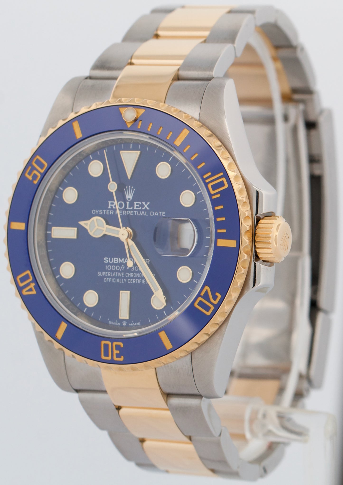 MINT PAPERS Rolex Submariner Date 41mm Two-Tone 18K Gold Ceramic 126613 LB BOX
