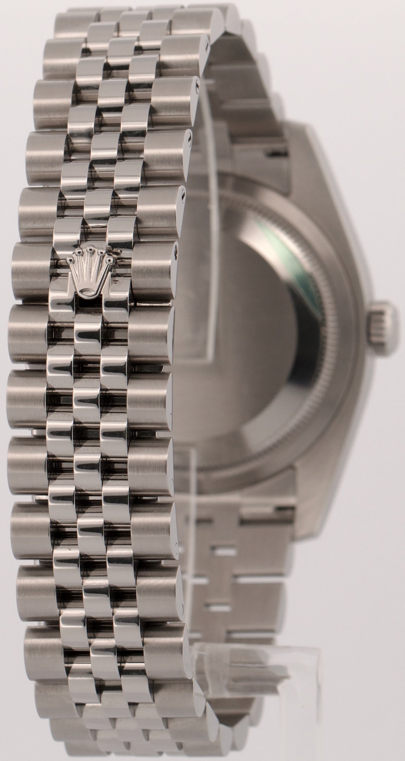 2019 PAPERS Rolex DateJust 36mm BLACK ROMAN 18K Gold Steel JUBILEE 116234 BOX