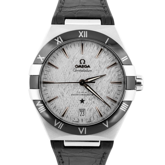 PAPERS Omega Constellation Rhodium Black Steel 41mm 131.33.41.21.06.001 BOX