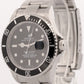 2008 PAPERS Rolex Submariner Date BLACK Steel REHAUT No-Holes 40mm 16610 T BOX