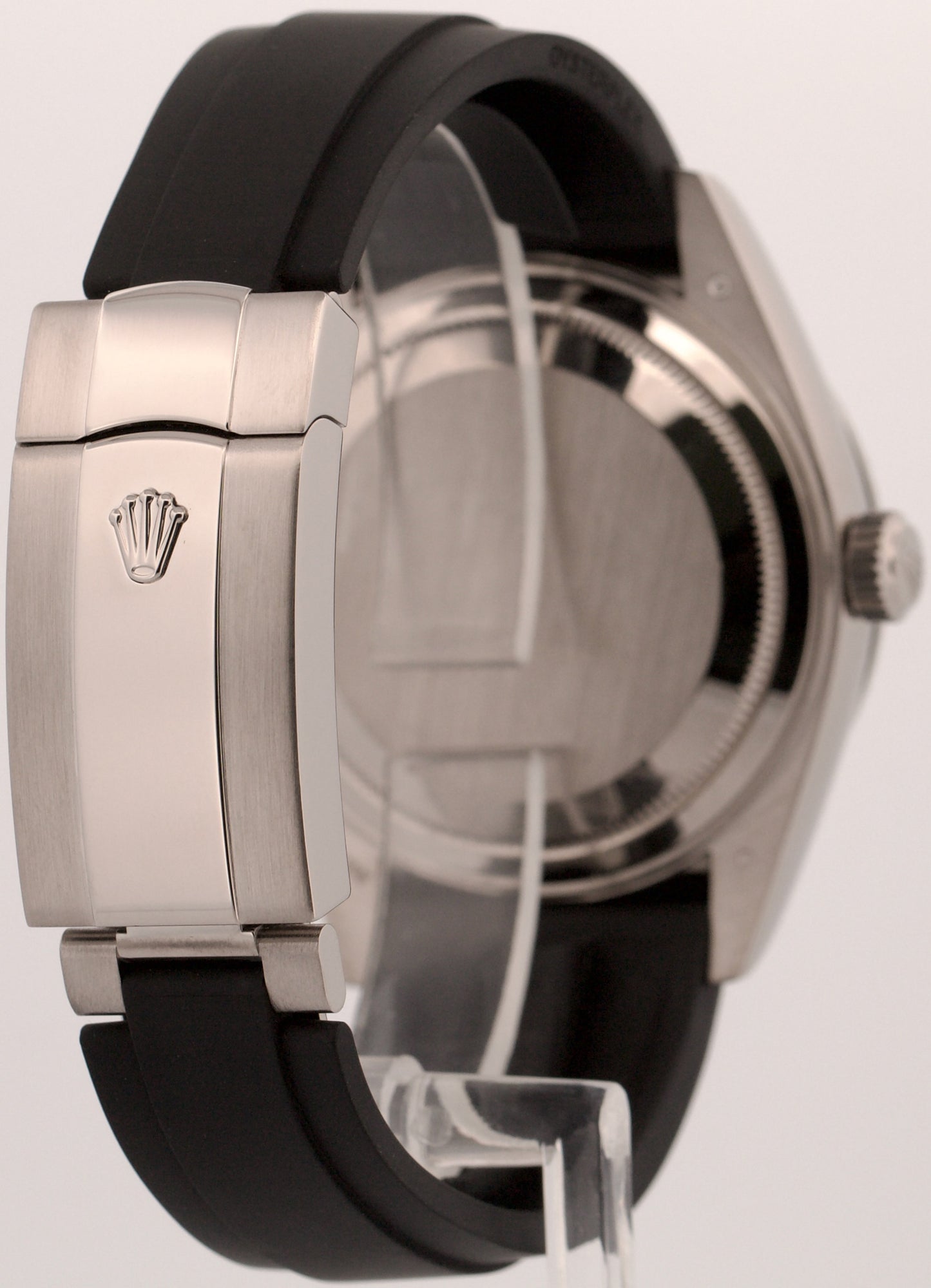 2024 PAPERS Rolex Sky-Dweller BLACK 18K White Gold OYSTERFLEX Rubber 336239 BOX