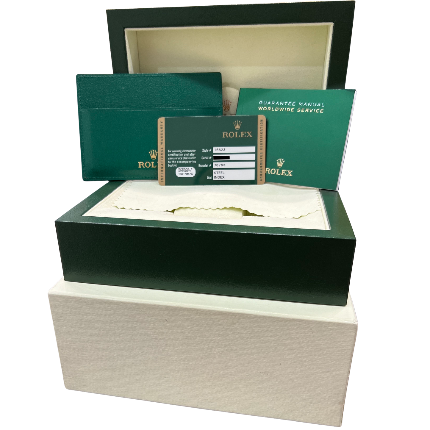 PAPERS Rolex Yacht-Master 40mm Champagne REHAUT Two-Tone Yellow Gold 16623 BOX