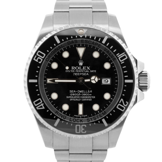 PAPERS Rolex Sea-Dweller Deepsea 116660 BLACK 44mm Ceramic Steel Dive Watch BOX