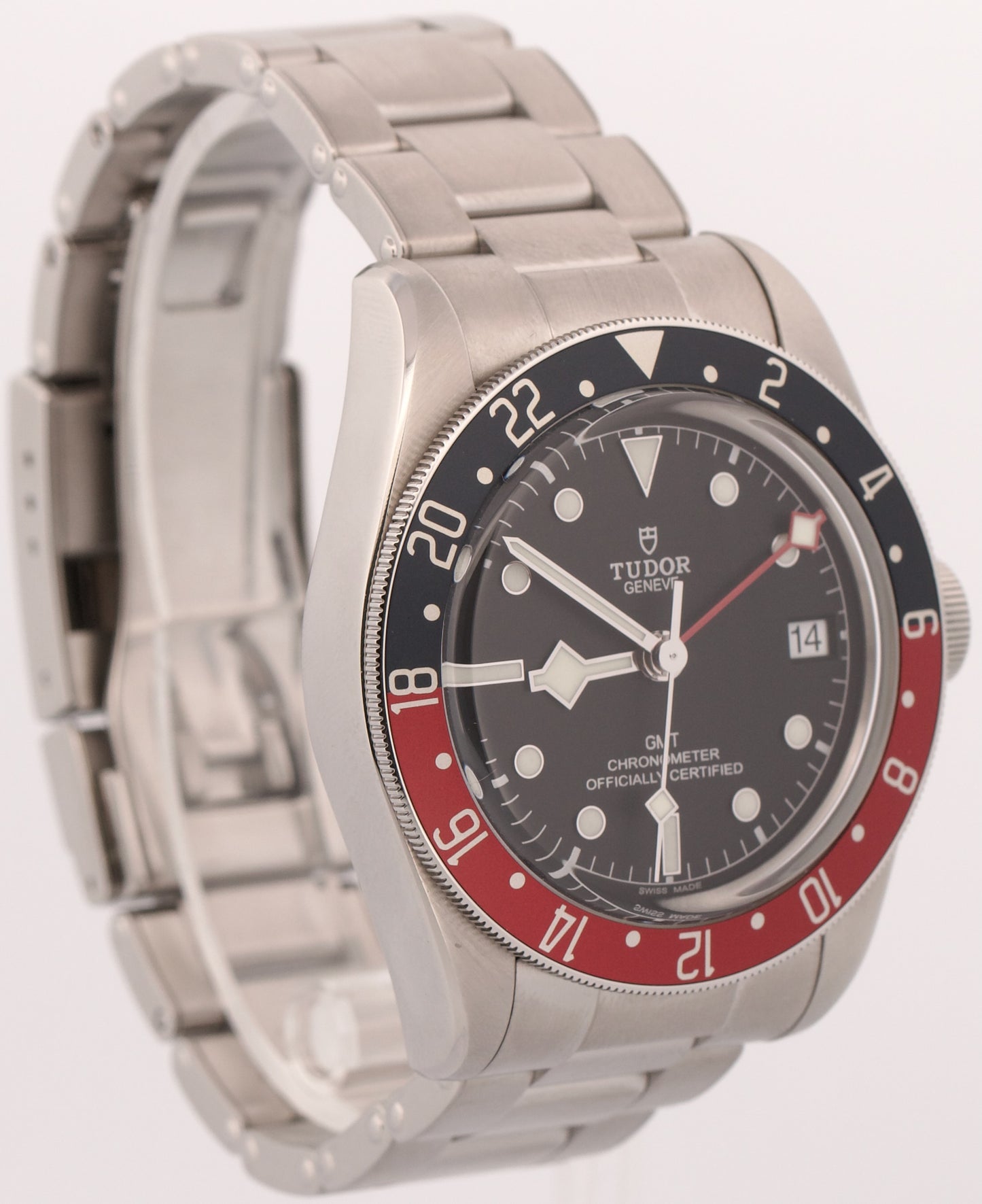 2021 PAPERS Tudor Black Bay GMT PEPSI Steel Red Blue Black 41mm 79830RB BOX