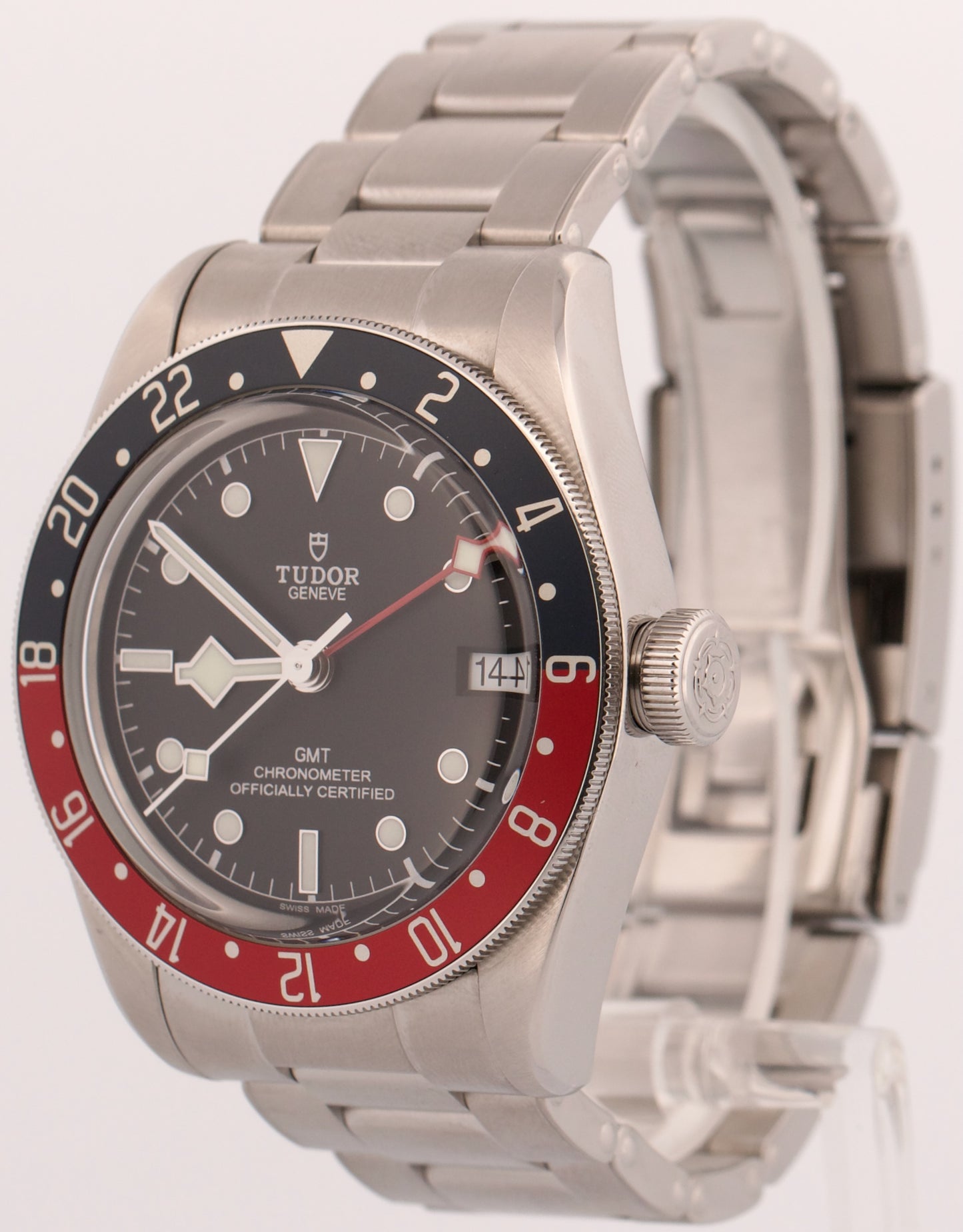 2021 PAPERS Tudor Black Bay GMT PEPSI Steel Red Blue Black 41mm 79830RB BOX
