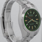 MINT Rolex Milgauss BLACK Green Orange Stainless Steel 40mm 116400 GV Watch