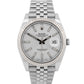 Rolex DateJust 41 SILVER Stainless Steel Jubilee 41mm 126334 Fluted Watch