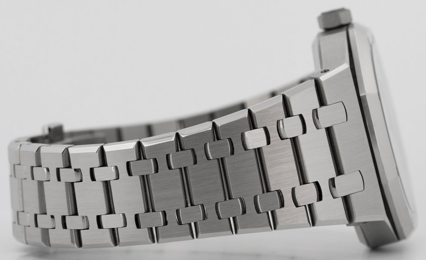 PAPERS Audemars Piguet Royal Oak Gray Black Stainless 41mm 15500ST Watch BOX