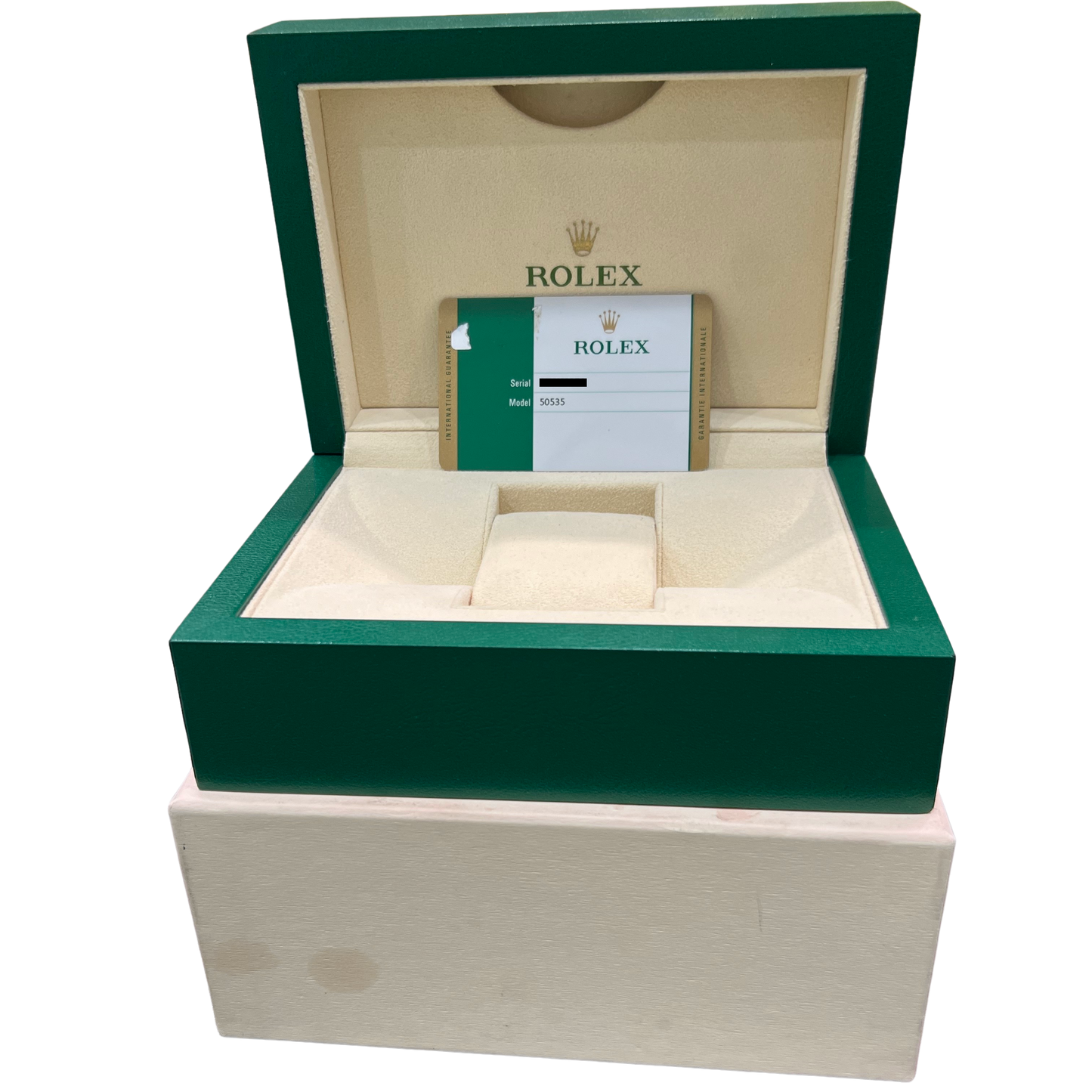 NEW PAPERS MINT Rolex Cellini Moonphase 18K Everose Gold 39mm 50535 Watch BOX