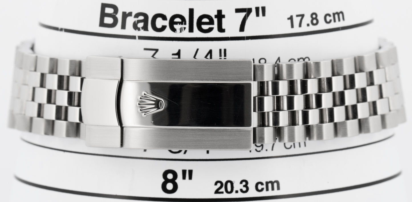 Rolex DateJust 41 SILVER Stainless Steel Jubilee 41mm 126334 Fluted Watch