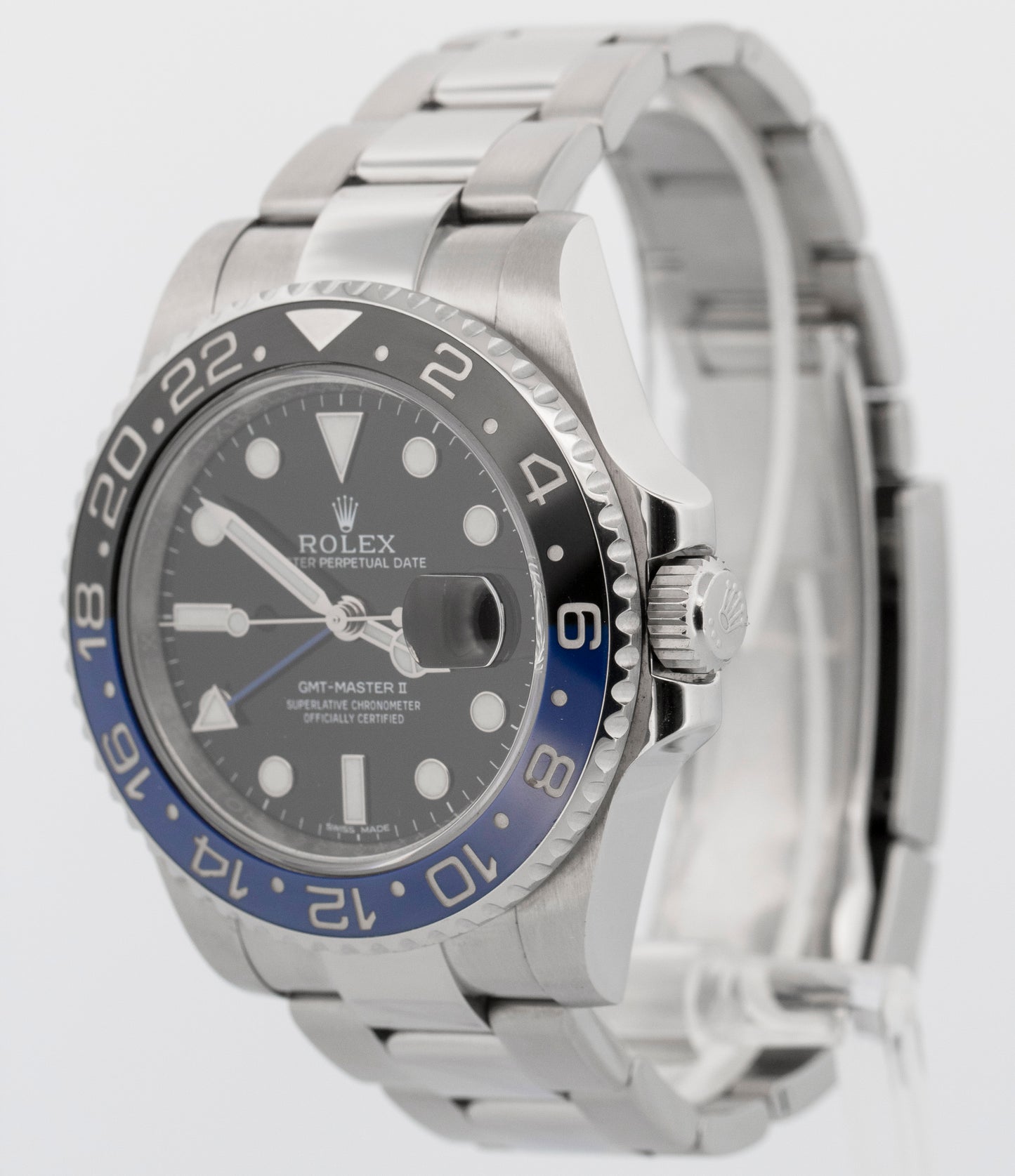 Rolex GMT-Master II Batman Blue Black Stainless Steel 40mm 116710 BLNR Watch