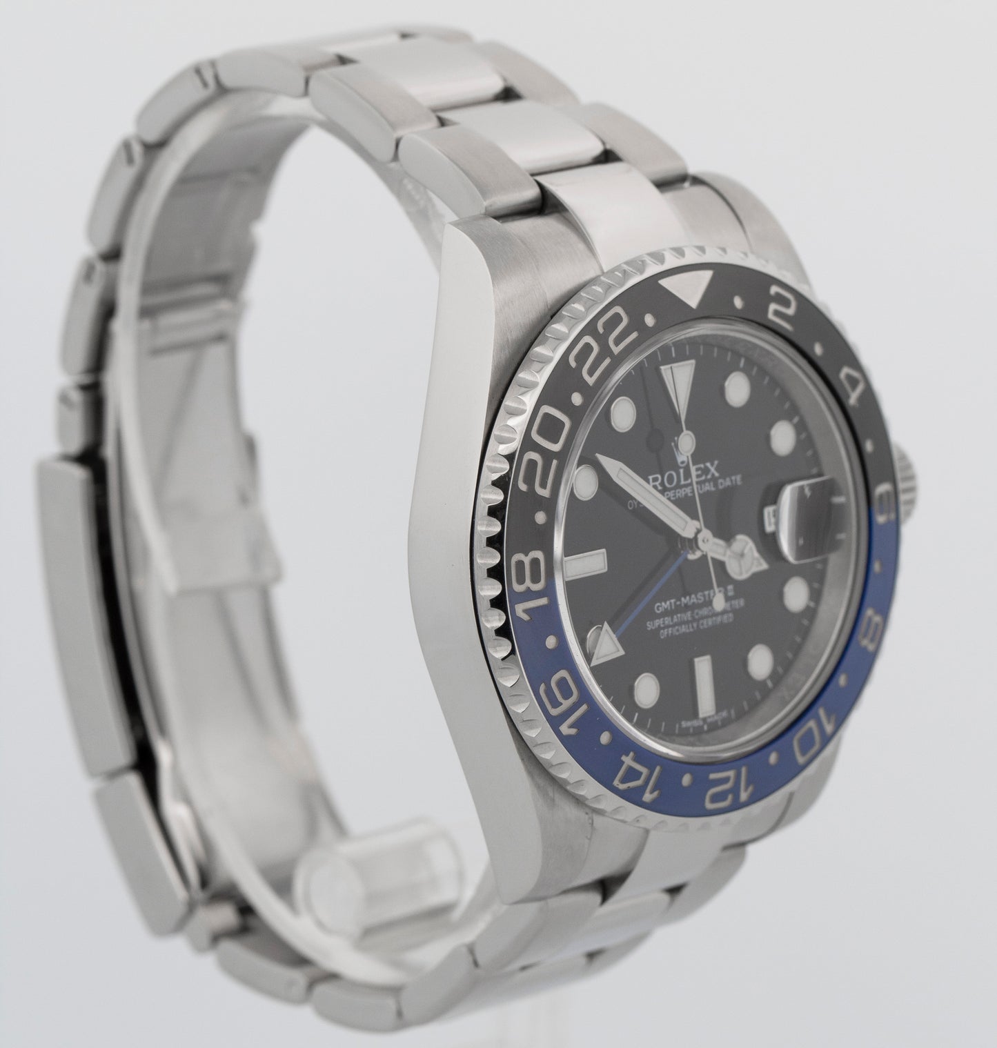 Rolex GMT-Master II Batman Blue Black Stainless Steel 40mm 116710 BLNR Watch