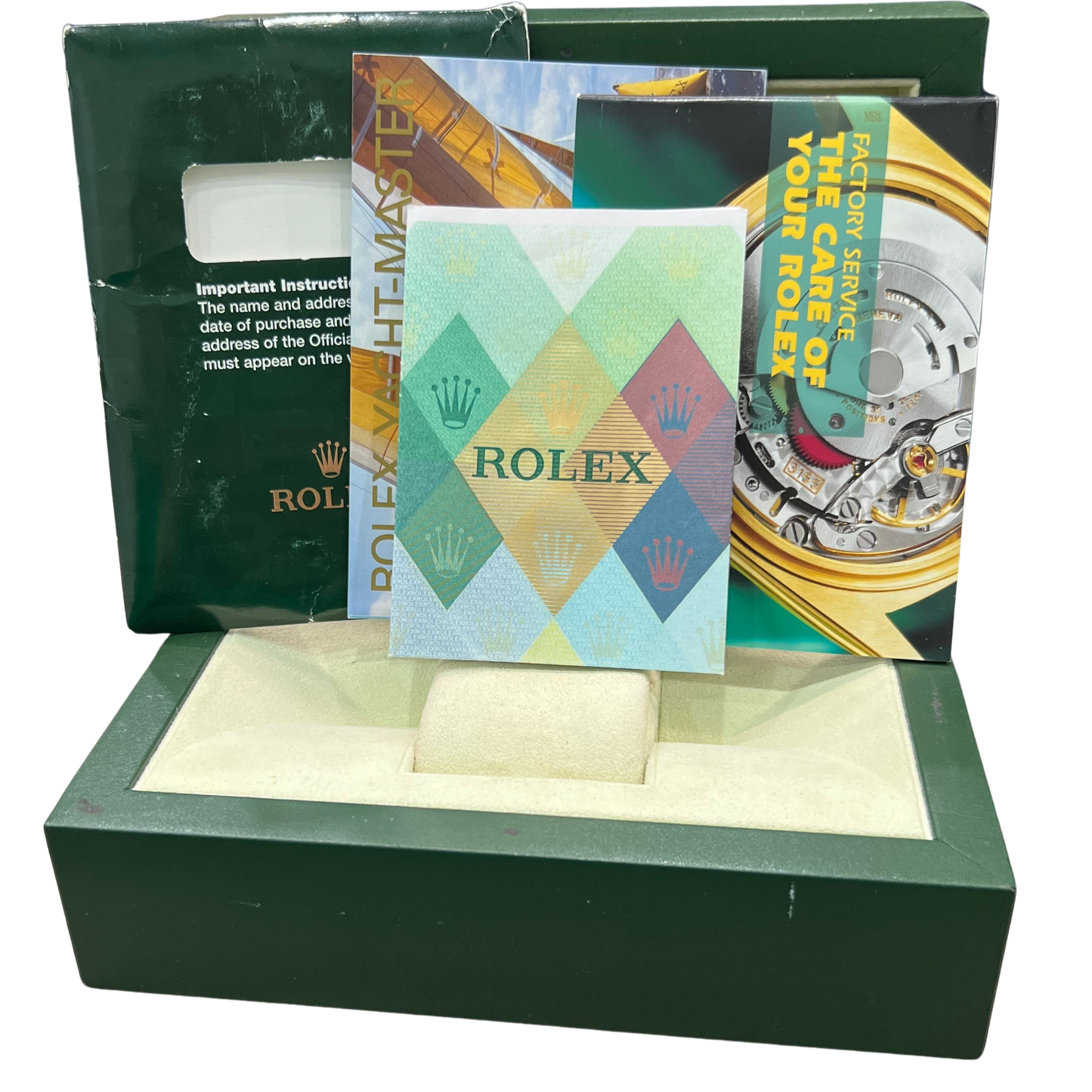 PAPERS Rolex Yacht-Master YM1 PLATINUM Stainless Steel  40mm Watch 16622 BOX